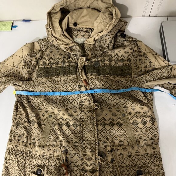 Khujo Brown Casual Cotton Vintage Inspired Jacket Women's Size XL - Picture 15 of 16
